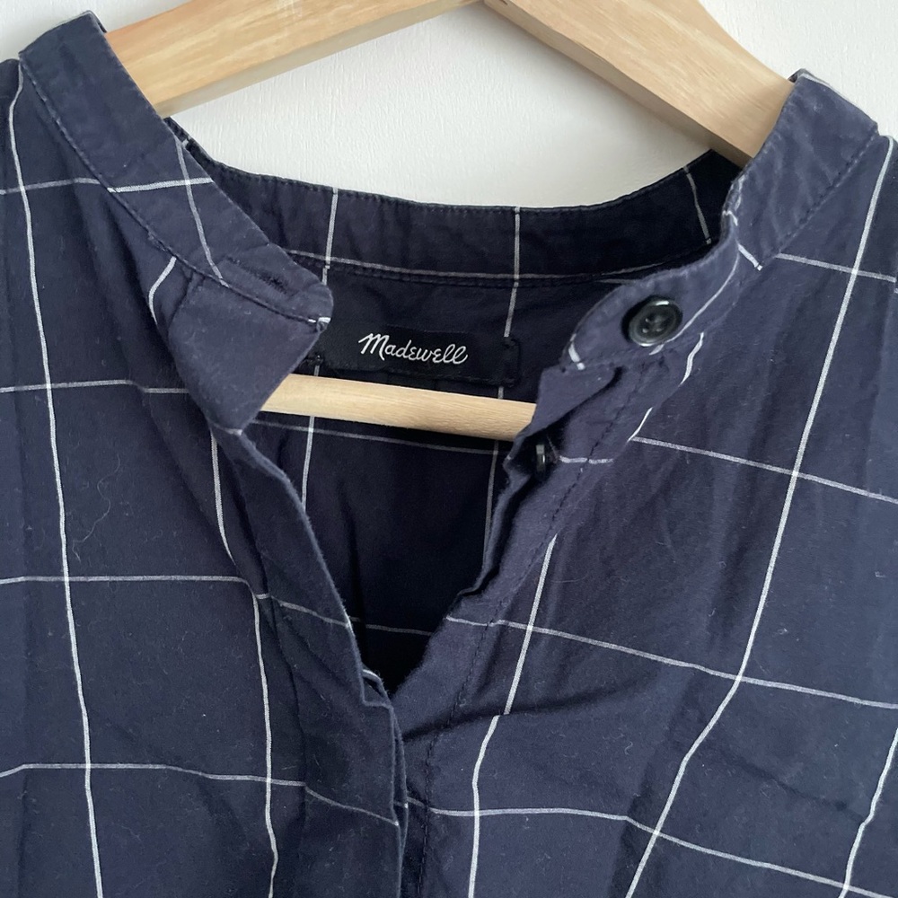 Madewell Longsleeve Gridded Top